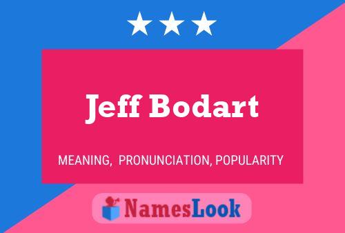 Постер имени Jeff Bodart