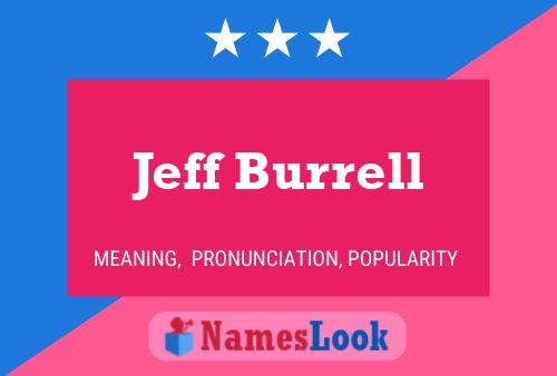 Постер имени Jeff Burrell