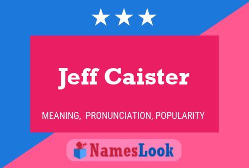 Постер имени Jeff Caister