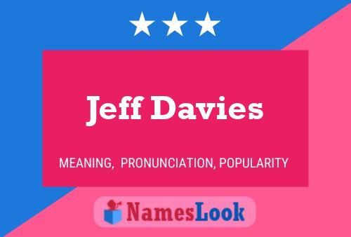 Постер имени Jeff Davies