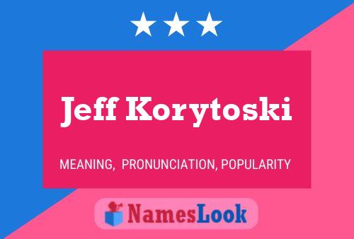 Постер имени Jeff Korytoski