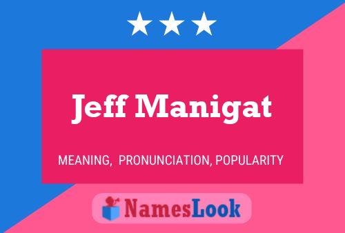 Постер имени Jeff Manigat