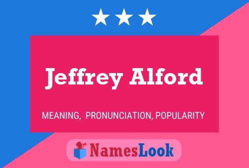 Постер имени Jeffrey Alford