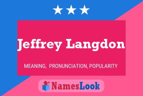 Постер имени Jeffrey Langdon