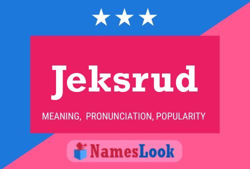 Постер имени Jeksrud