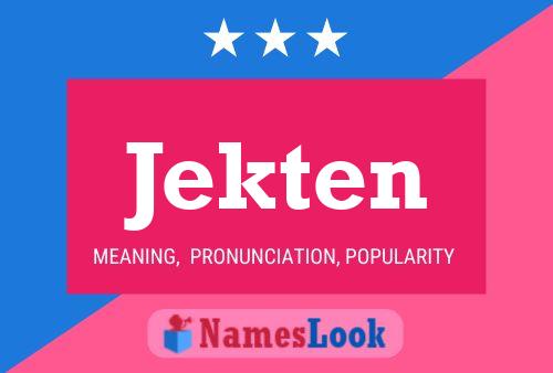 Постер имени Jekten