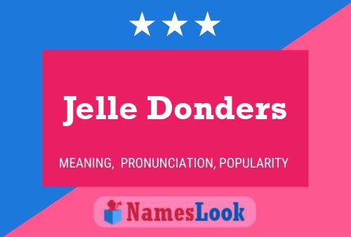 Постер имени Jelle Donders