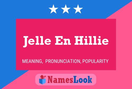 Постер имени Jelle En Hillie