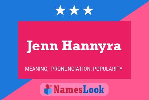 Постер имени Jenn Hannyra