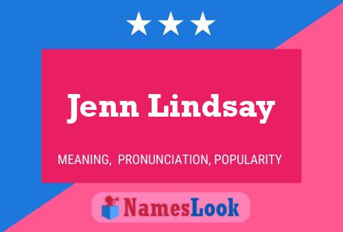 Постер имени Jenn Lindsay