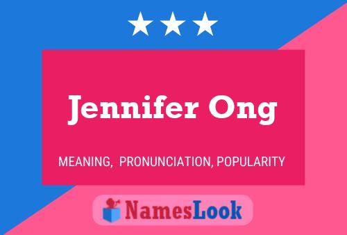 Постер имени Jennifer Ong