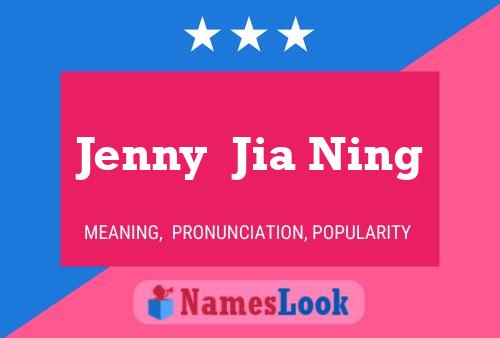 Постер имени Jenny  Jia Ning