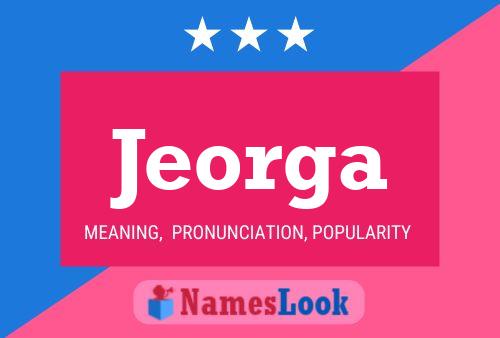 Постер имени Jeorga