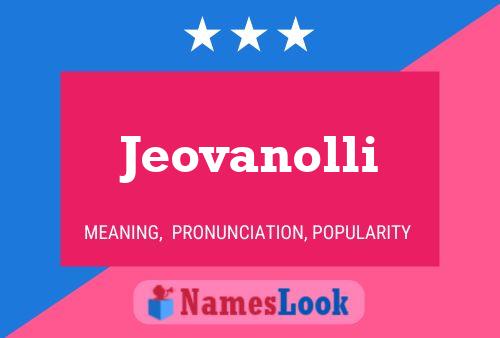 Постер имени Jeovanolli