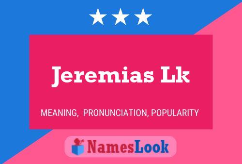 Постер имени Jeremias Lk