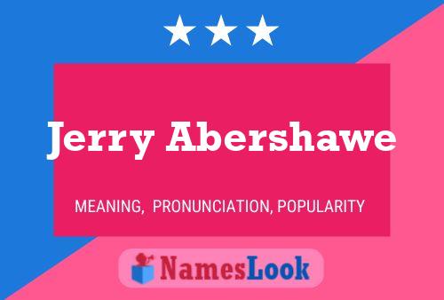 Постер имени Jerry Abershawe