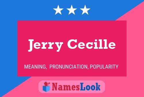 Постер имени Jerry Cecille