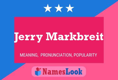 Постер имени Jerry Markbreit