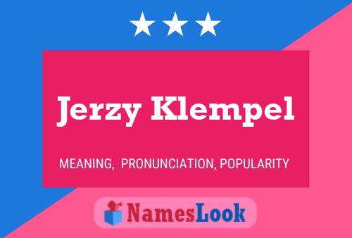 Постер имени Jerzy Klempel