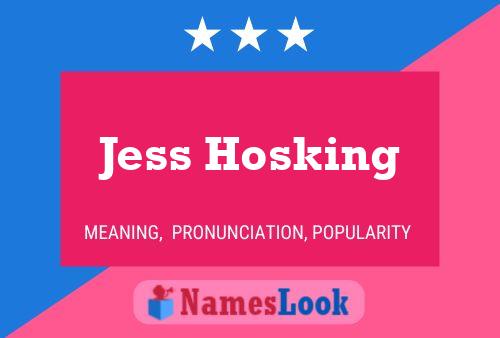 Постер имени Jess Hosking