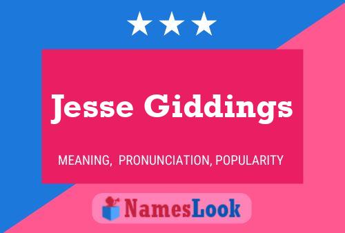 Постер имени Jesse Giddings