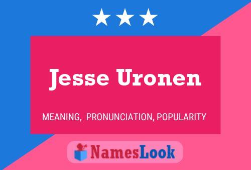 Постер имени Jesse Uronen