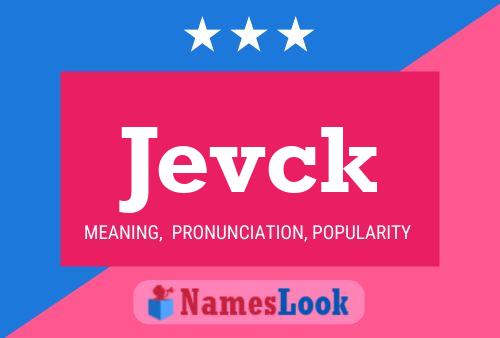 Постер имени Jevck