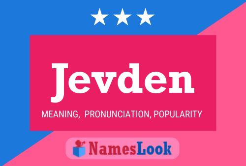 Постер имени Jevden