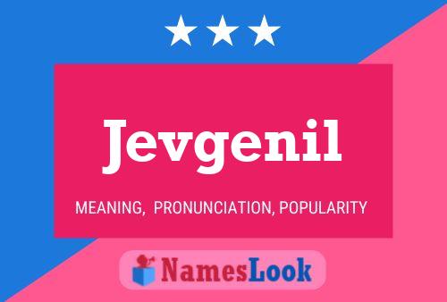 Постер имени Jevgenil