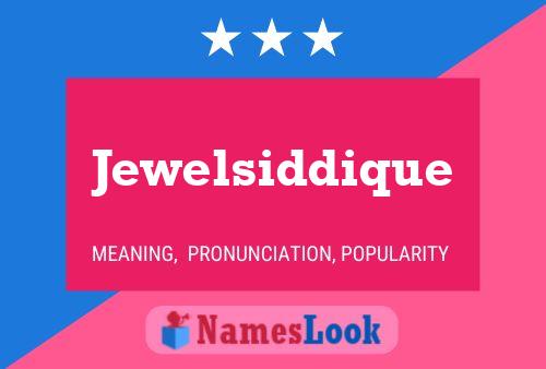 Постер имени Jewelsiddique