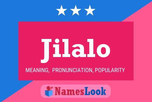 Постер имени Jilalo