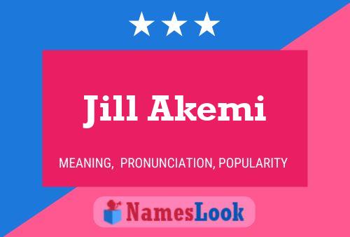 Постер имени Jill Akemi