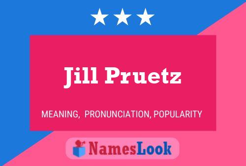 Постер имени Jill Pruetz