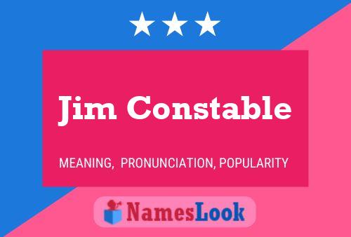 Постер имени Jim Constable