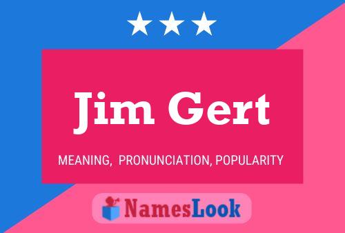 Постер имени Jim Gert