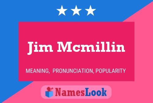 Постер имени Jim Mcmillin