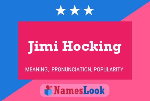 Постер имени Jimi Hocking