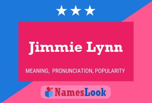 Постер имени Jimmie Lynn