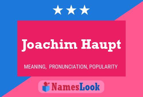 Постер имени Joachim Haupt