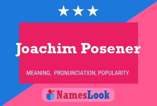 Постер имени Joachim Posener