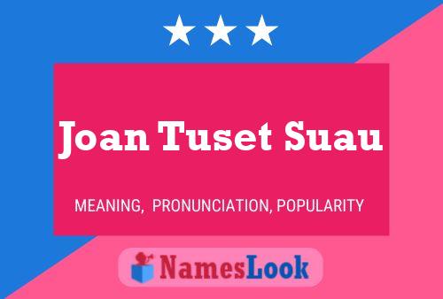 Постер имени Joan Tuset Suau