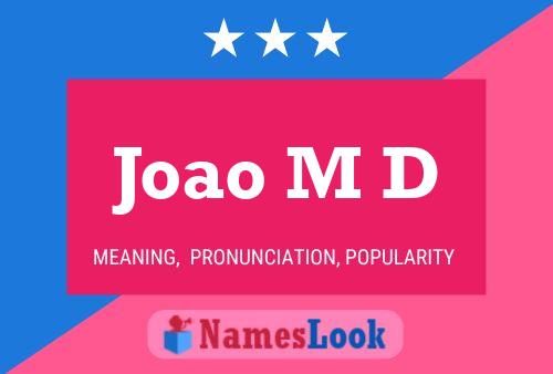 Постер имени Joao M D