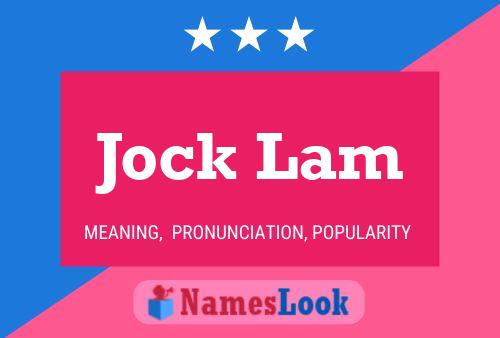 Постер имени Jock Lam