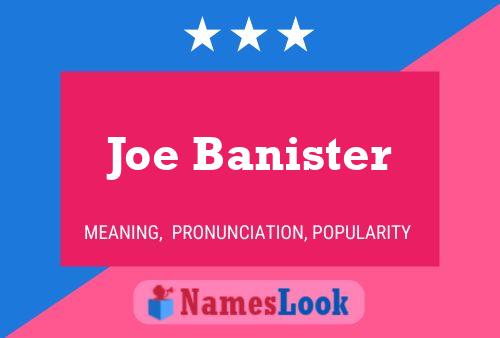 Постер имени Joe Banister