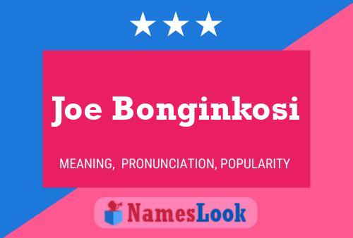 Постер имени Joe Bonginkosi