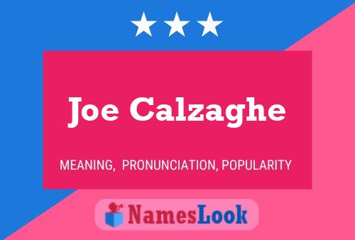 Постер имени Joe Calzaghe