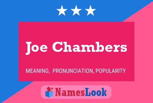 Постер имени Joe Chambers