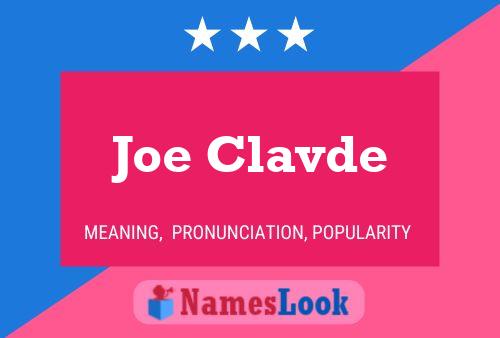 Постер имени Joe Clavde