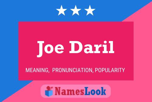 Постер имени Joe Daril