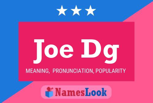 Постер имени Joe Dg